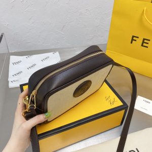 Fendi Camera Case Monogram Leather / Canvas