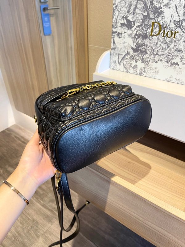 Dior Small backpack Black Cannage Lambskin