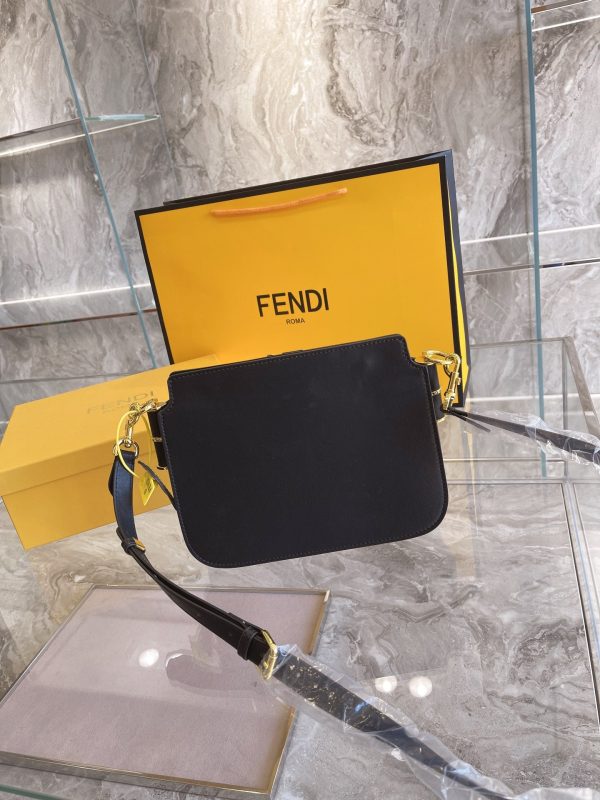 Fendi Touch Leather Shoulder Bag