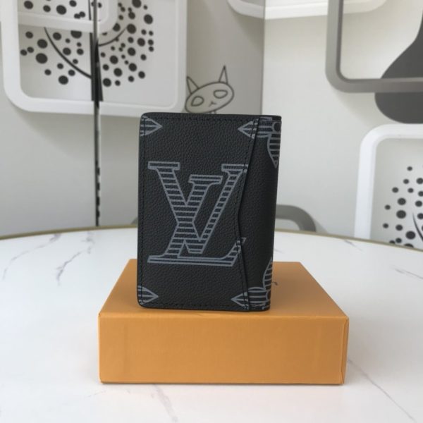 Louis Vuitton Pocket Organizer Taurillon Shadow Leather M80038 – RRG025