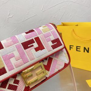 Fendi Embroidered FF Medium