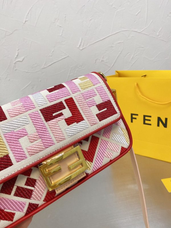 Fendi Embroidered FF Medium