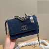 Chanel 19 Denim Wallet On Chain