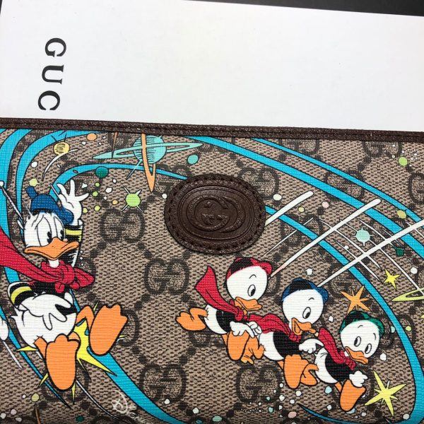 DISNEY X GUCCI DONALD DUCK ZIP AROUND WALLET