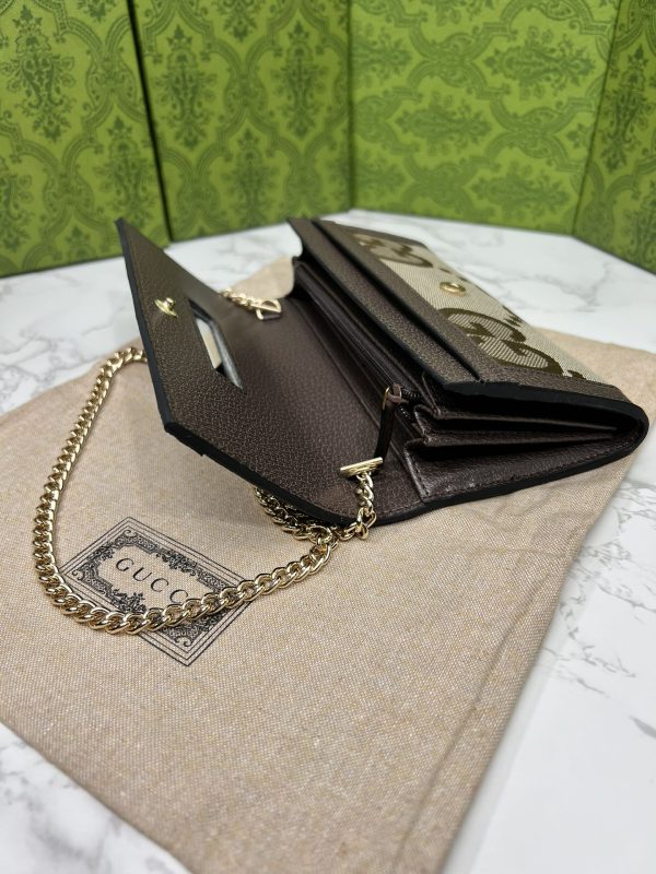 GUCCI Canvas Outlet Long Wallets