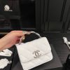 Chanel Black White Caviar Leather Mini
