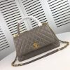 Chanel Coco Bag Quilted Caviar With Lizard Blue