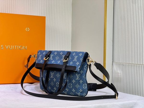 Louis Vuitton Onthego MM Tote Bag Denim