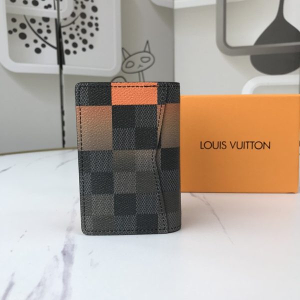 LOUIS VUITTON  Damier Graphite Pocket Organizer NM Comet