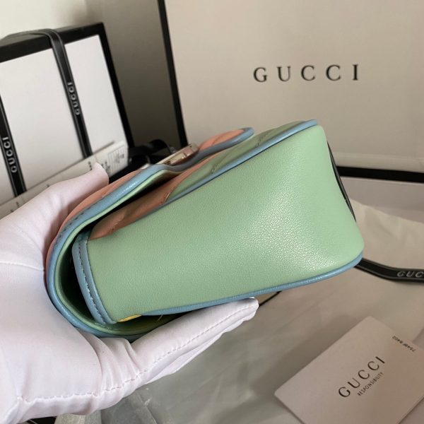 Gucci Marmont Shoulder Bag GG Small Pastel Multicolor