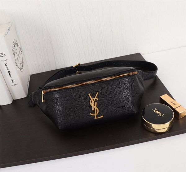 Saint Laurent Classic Monogram Leather Belt Bag