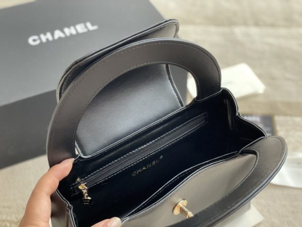 Chanel Kelly Shopping Bag Black Calfskin