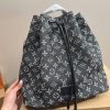 LOUIS VUITTON Black Monogram Mini Lin Betsy Sailor Bag