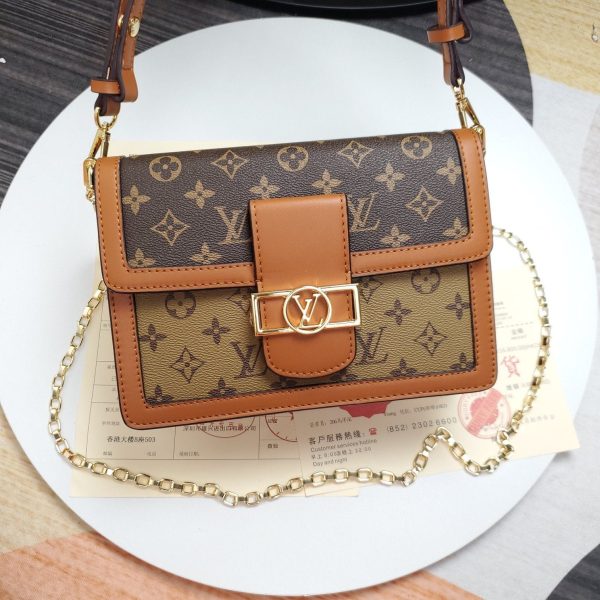 LOUIS VUITTON Dauphine MM Monogram Reverse Other Monogram Canva