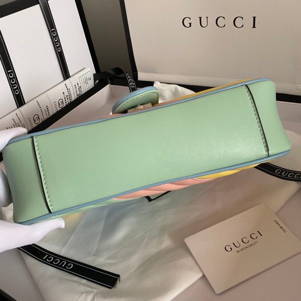 Gucci Marmont Shoulder Bag GG Small Pastel Multicolor