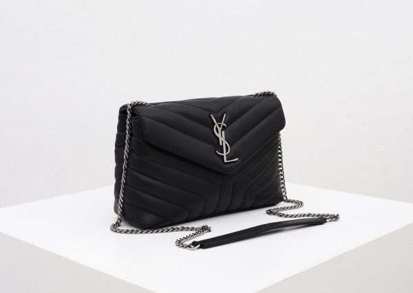 Saint Laurent Women Loulou Small in Quilted Leather
