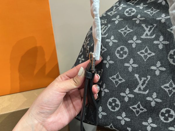 LOUIS VUITTON Black Monogram Mini Lin Betsy Sailor Bag