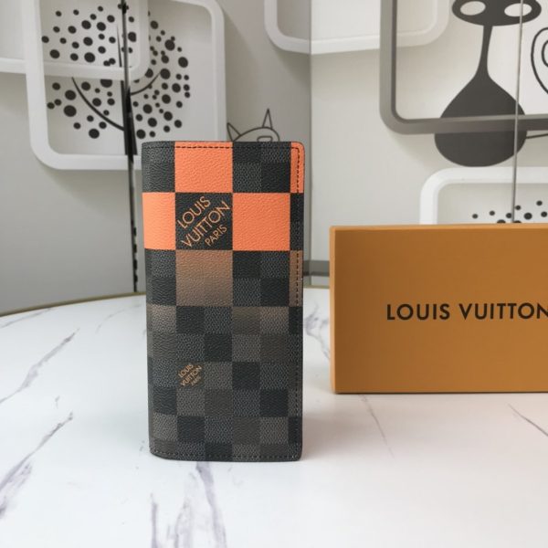 Louis Vuitton Damier Graphite Giant White Monogram Logo Pocket Organizer