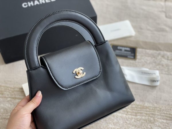 Chanel Kelly Shopping Bag Black Calfskin