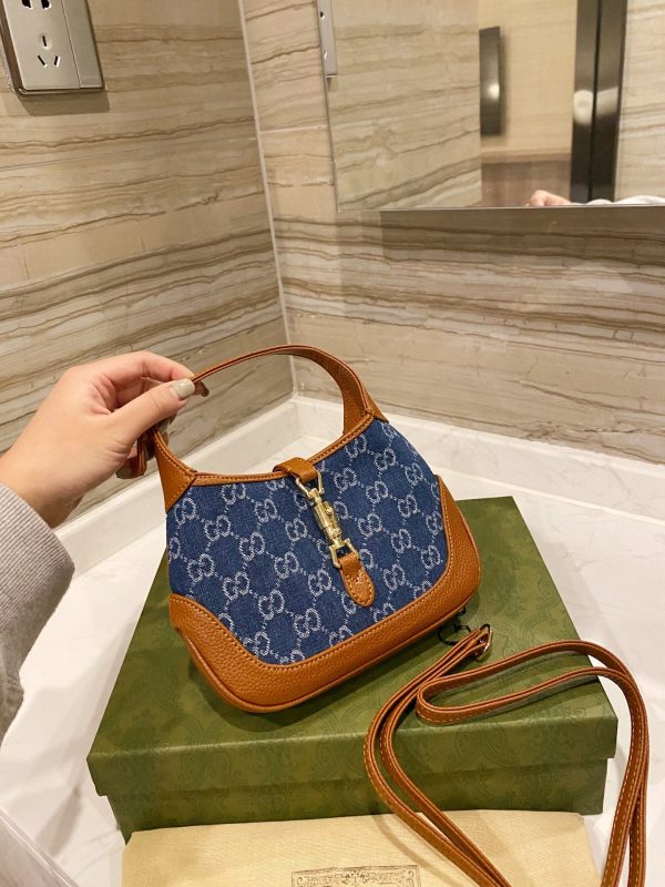 GUCCI Jackie Bag in Blue Denim