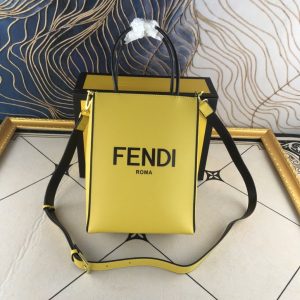 Fendi Large Yellow Crossbody Bag