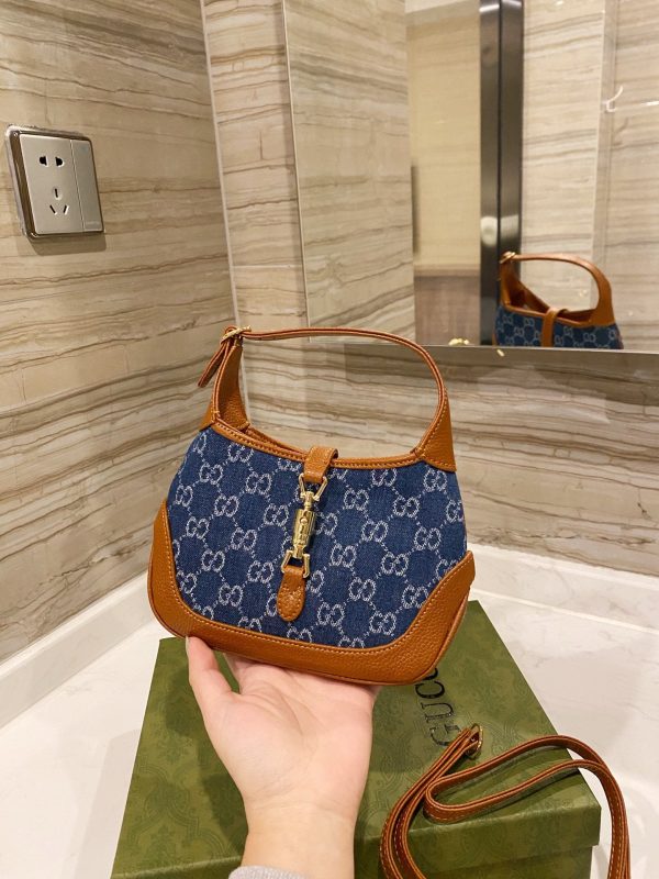 GUCCI Jackie Bag in Blue Denim