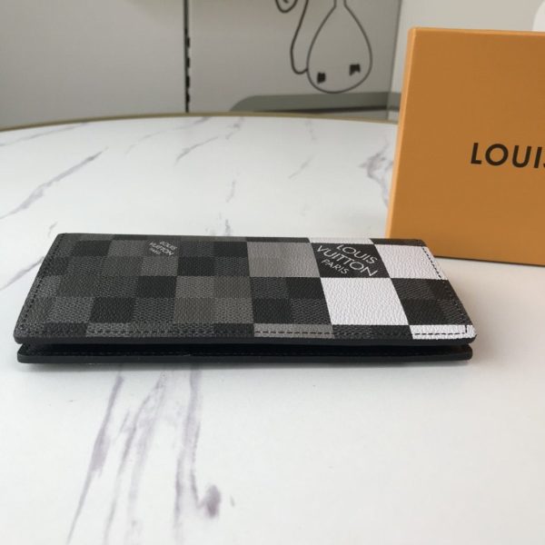 Louis Vuitton Damier Graphite Giant White Monogram Logo Pocket Organizer