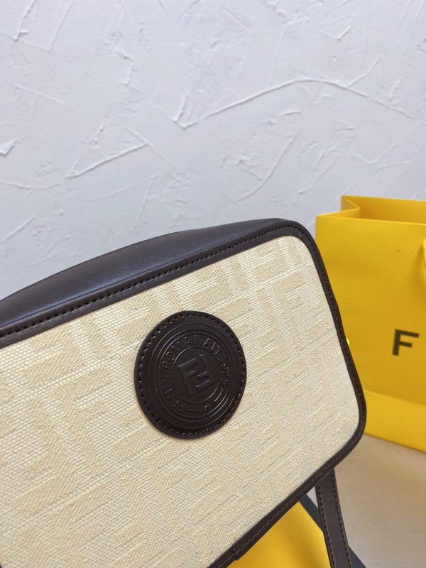 Fendi Camera Case Monogram Leather / Canvas