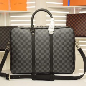 LOUIS VUITTON Porte-documents Voyage PM Eclipse Monogram