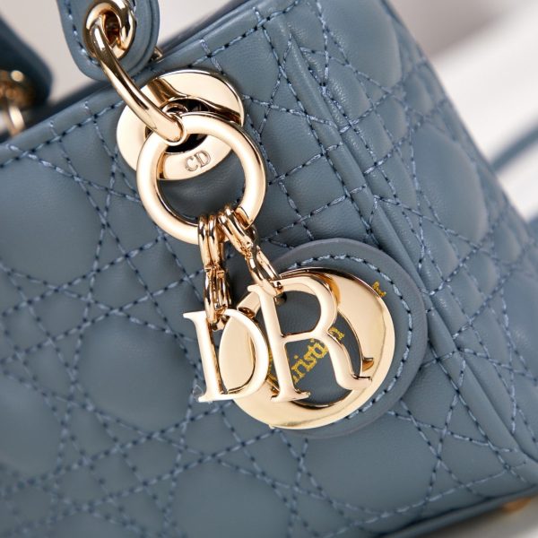 Dior Micro Lady Dior Cannage Heart  Lambskin Leather