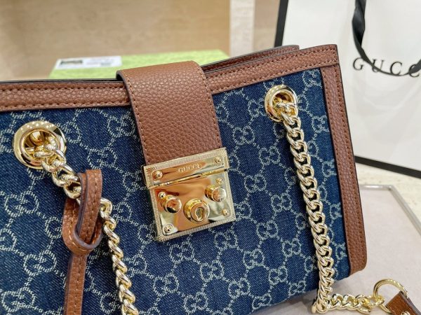 Gucci GG Supreme Padlock Small Shoulder Bag