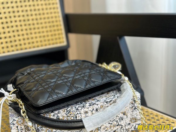 Lady Dior Milly Mini Bag Black Cannage Lambskin