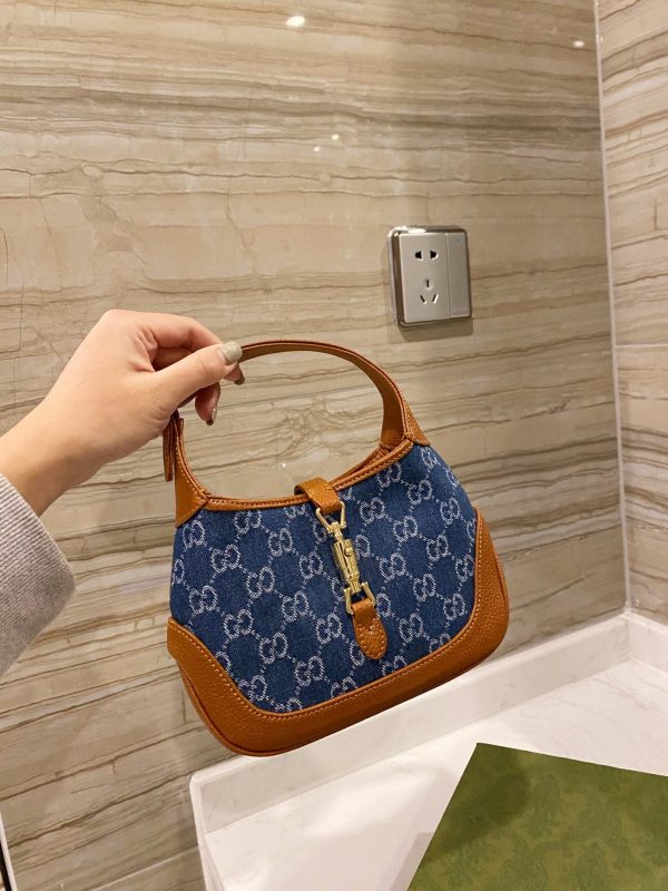 GUCCI Jackie Bag in Blue Denim