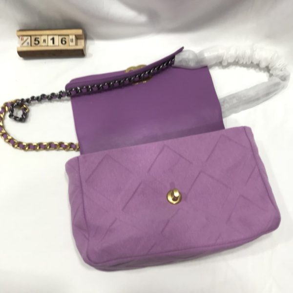 Chanel 19 Bag Lavender Mauve 20b Medium Flap