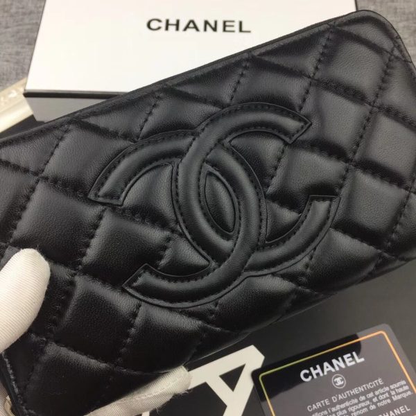 Chanel Lambskin Quilted Wallet On Chain