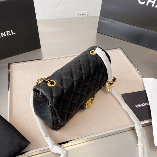 Chanel Quilt Gold Ball Purse