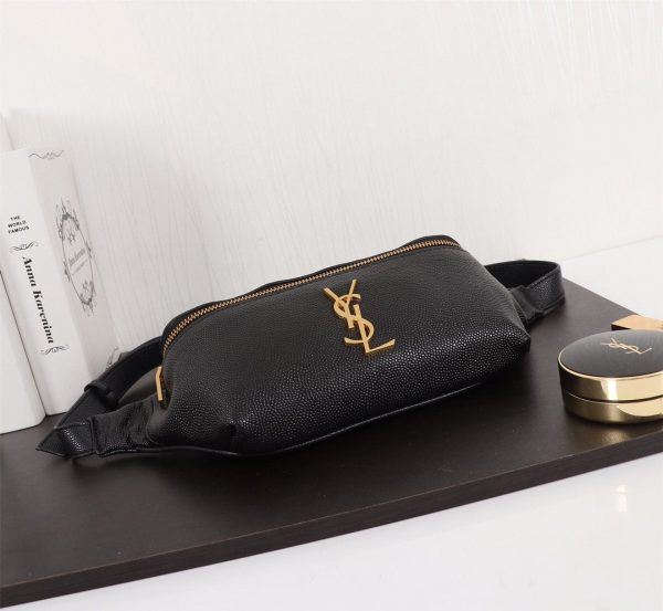 Saint Laurent Classic Monogram Leather Belt Bag