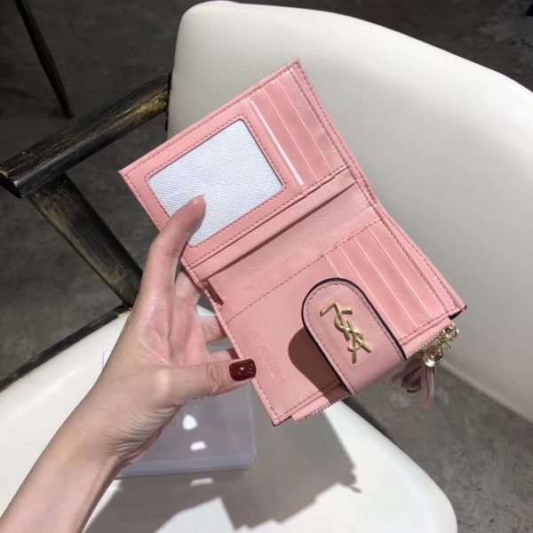 YSL MATELASSÉ LEATHER WALLET