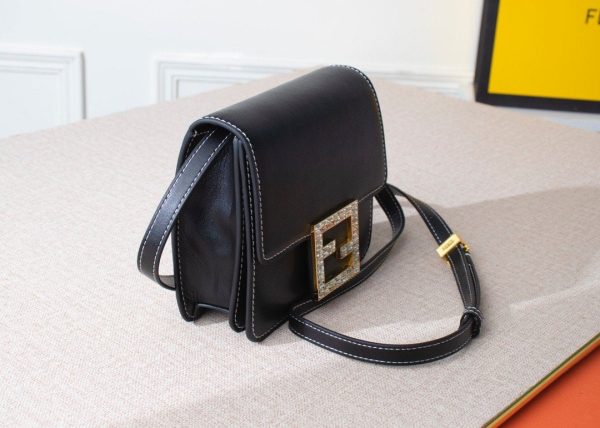 Fendi Fab Shoulder Bag – Black