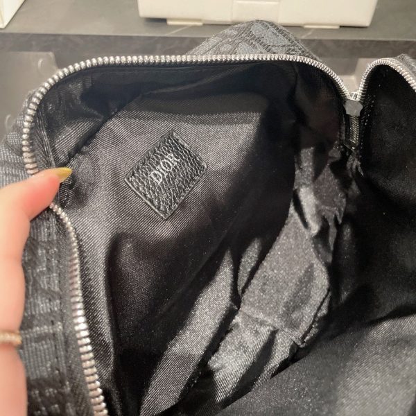 Dior Safari Messenger Bag Black Canvas And Leather