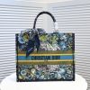 Dior Medium Book Tote White Multicolor