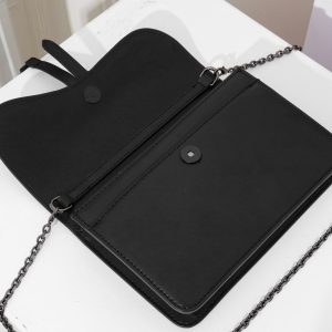 DIOR Long Saddle Wallet with Chain