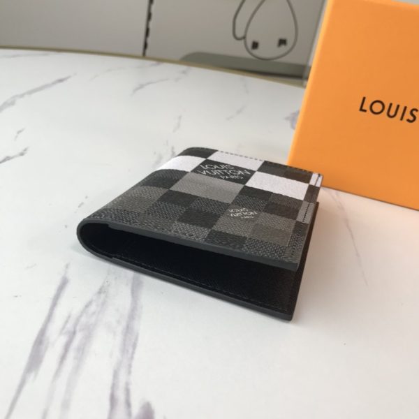 Louis Vuitton Damier Graphite Giant White Monogram Logo Pocket Organizer