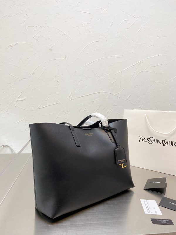 Saint Laurent YSL Shopping Bag Saint Laurent E/W in Supple Leather