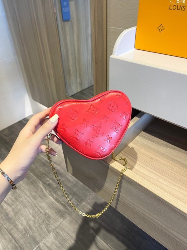 LOUIS VUITTON HEART ON CHAIN BAG