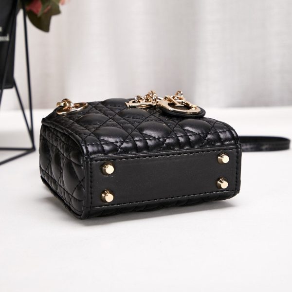 Dior Dior Micro Bag Black Cannage Lambskin Women