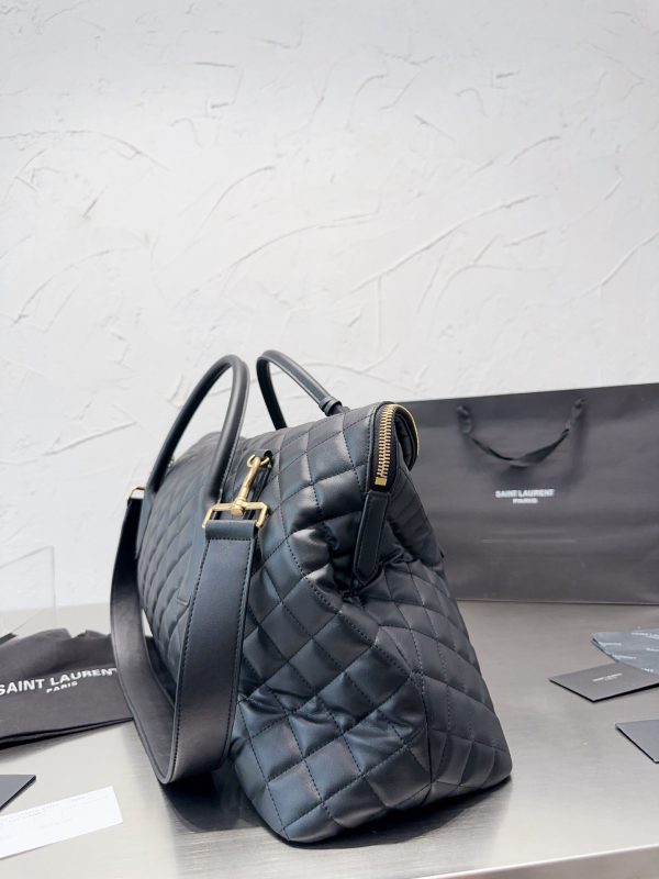 Saint Laurent Es Giant Quilted Leather Travel Bag