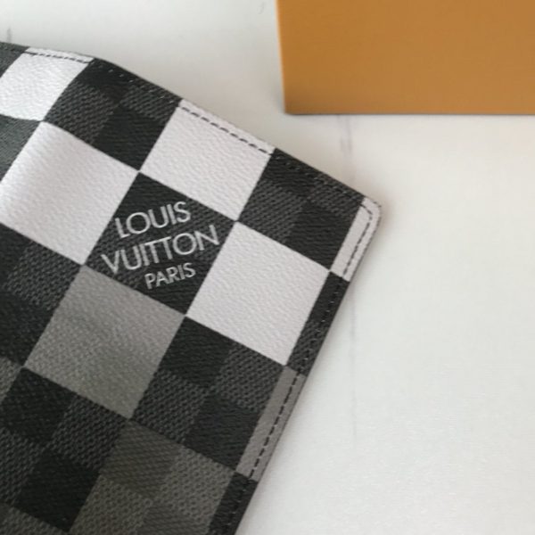 Louis Vuitton Damier Graphite Giant White Monogram Logo Pocket Organizer