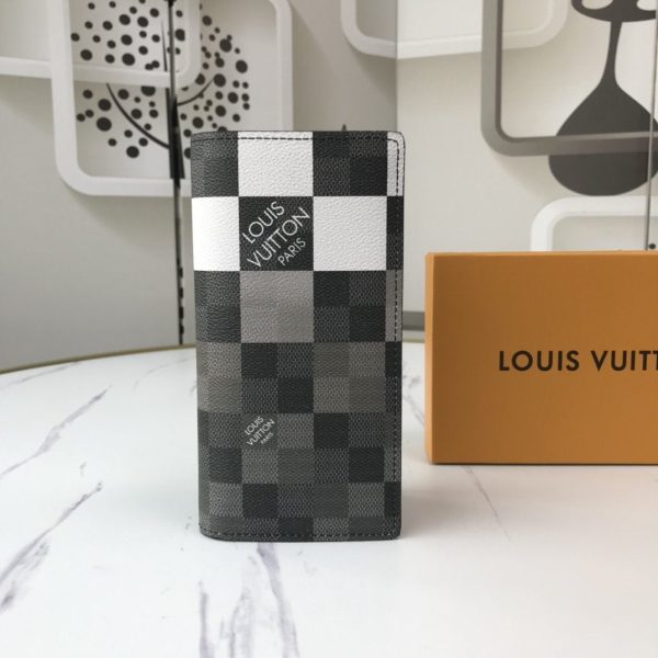 Louis Vuitton Damier Graphite Giant White Monogram Logo Pocket Organizer