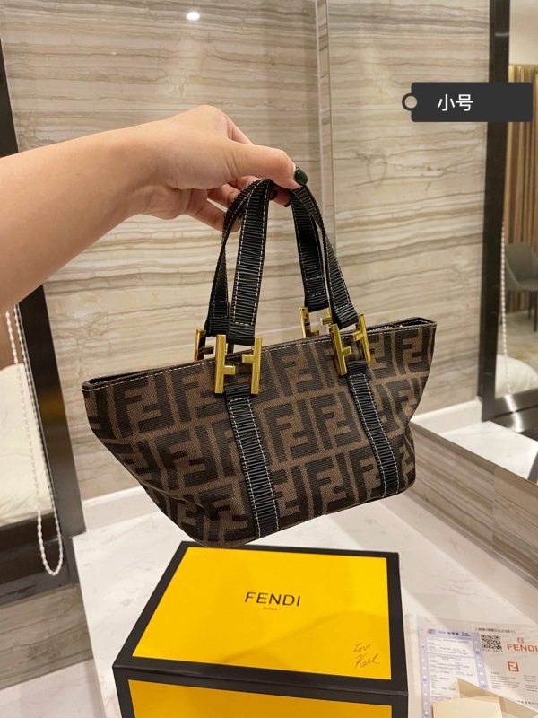 FENDI Zucca Canvas Hand Bag